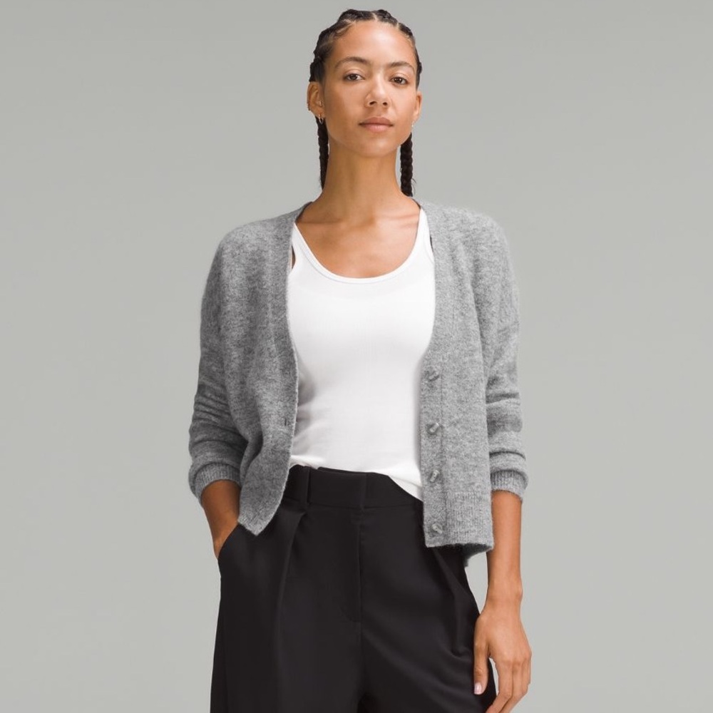 Women's Alpaca Wool-Blend Cardigan Sweater